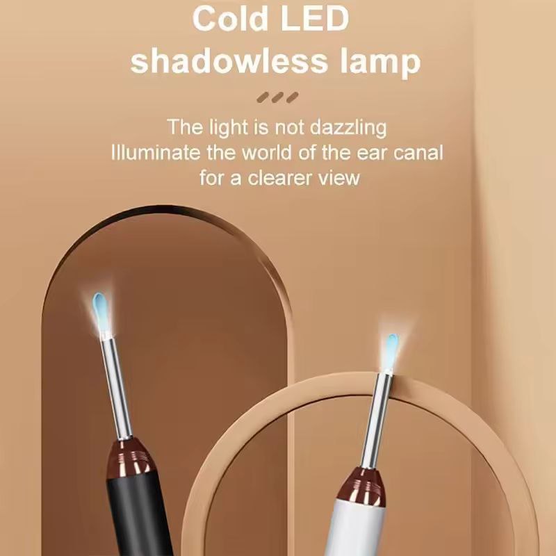 Smart Visual Earwax Cleaner with 1080P HD Camera | WiFi Otoscope with LED Light | Rechargeable Ear Cleaning Tool Kit